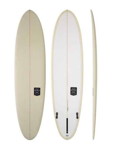 Creative Army Surfboards  - Huevo stone colored Mid Length Surfboard