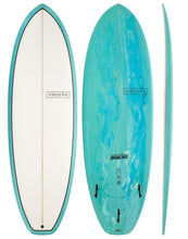 Load image into Gallery viewer, Modern Surfboards - Highline - sea green and white shotrboard
